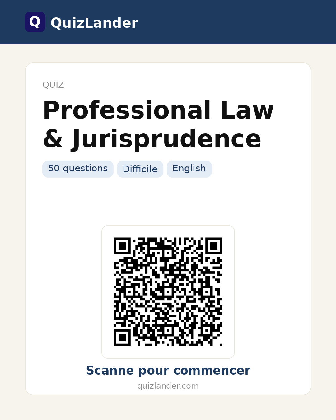 Carte de partage pour Professional Law & Jurisprudence