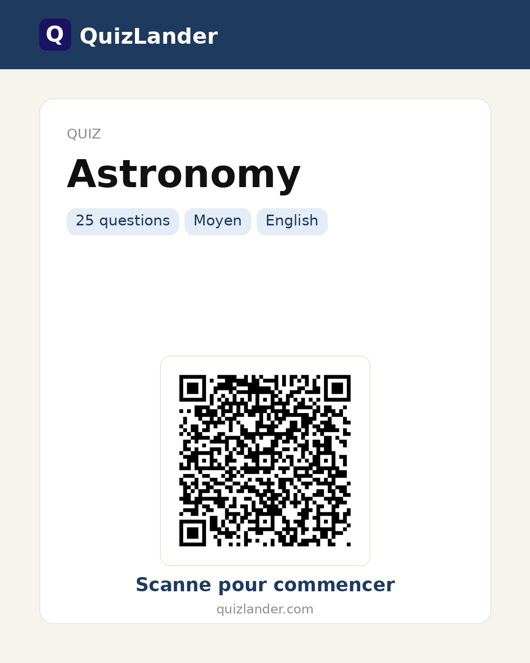 Carte de partage pour Astronomy