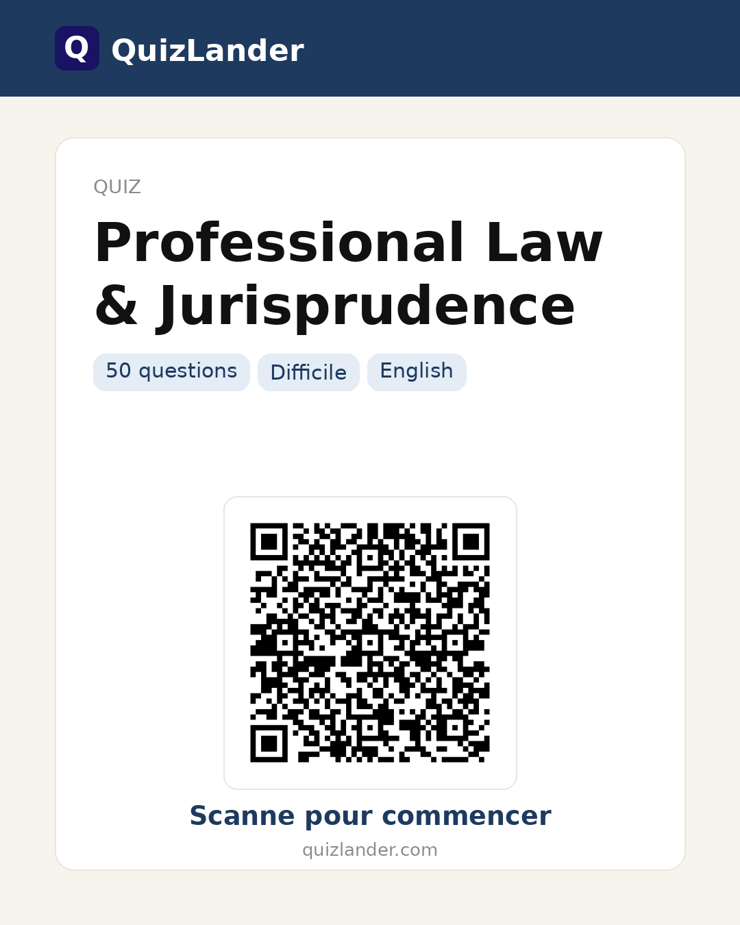 Carte de partage pour Professional Law & Jurisprudence