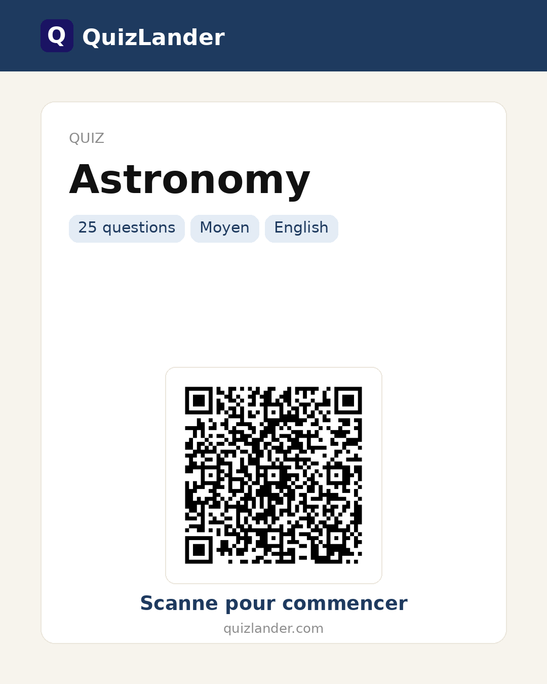 Carte de partage pour Astronomy