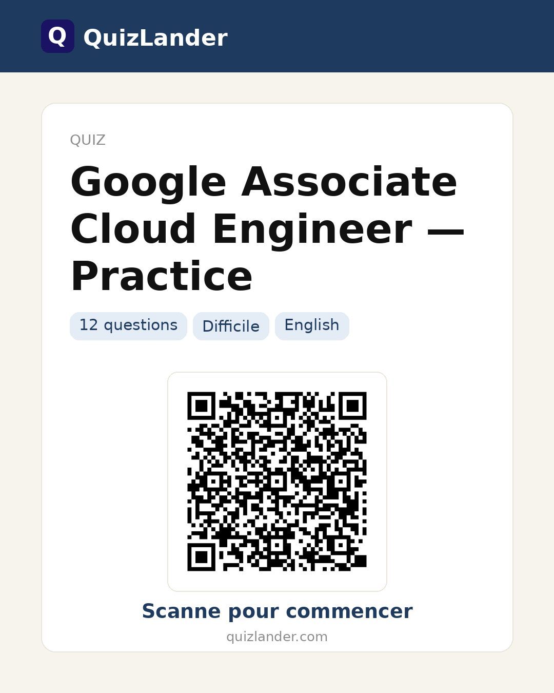 Carte de partage pour Google Associate Cloud Engineer — Practice