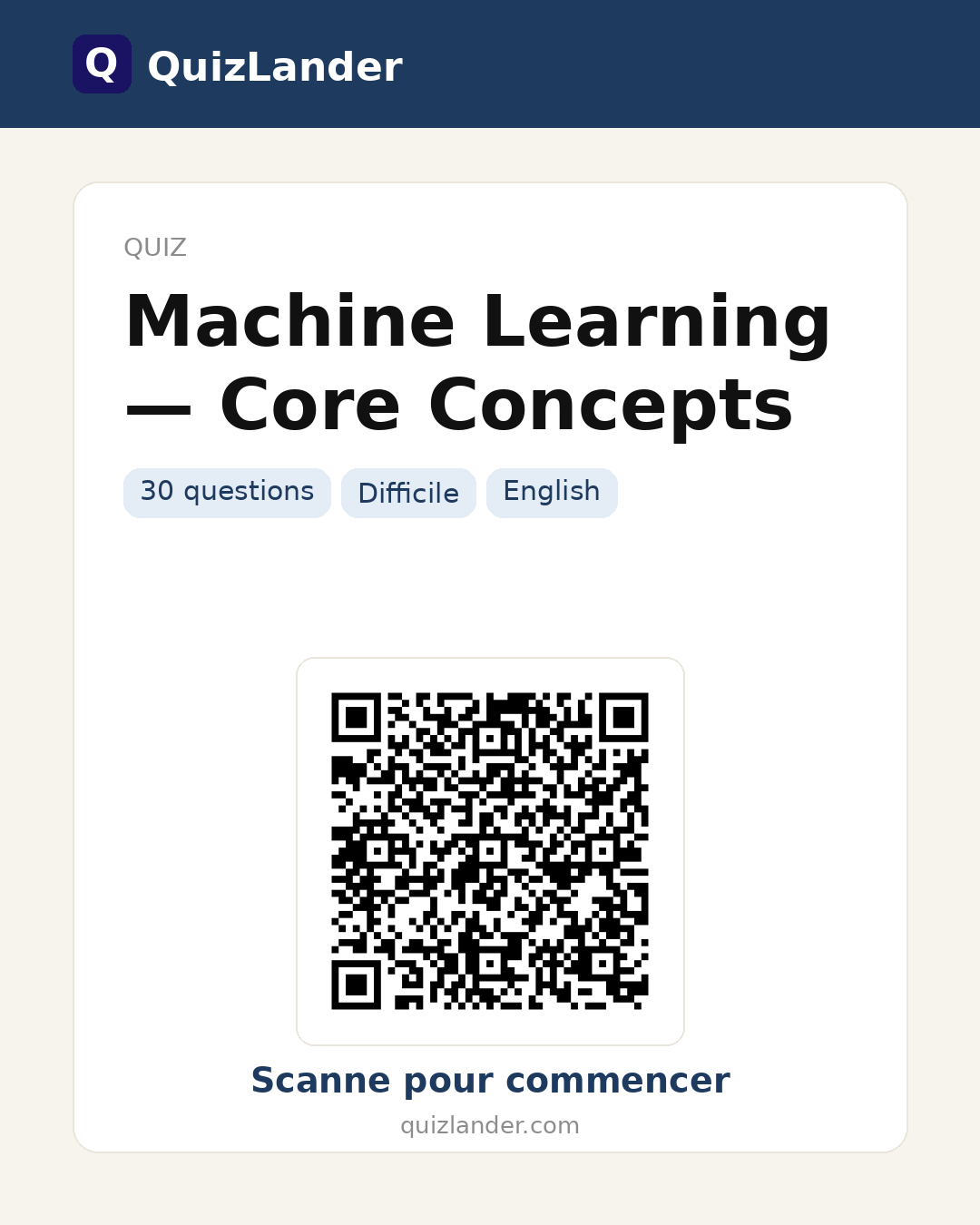 Carte de partage pour Machine Learning — Core Concepts