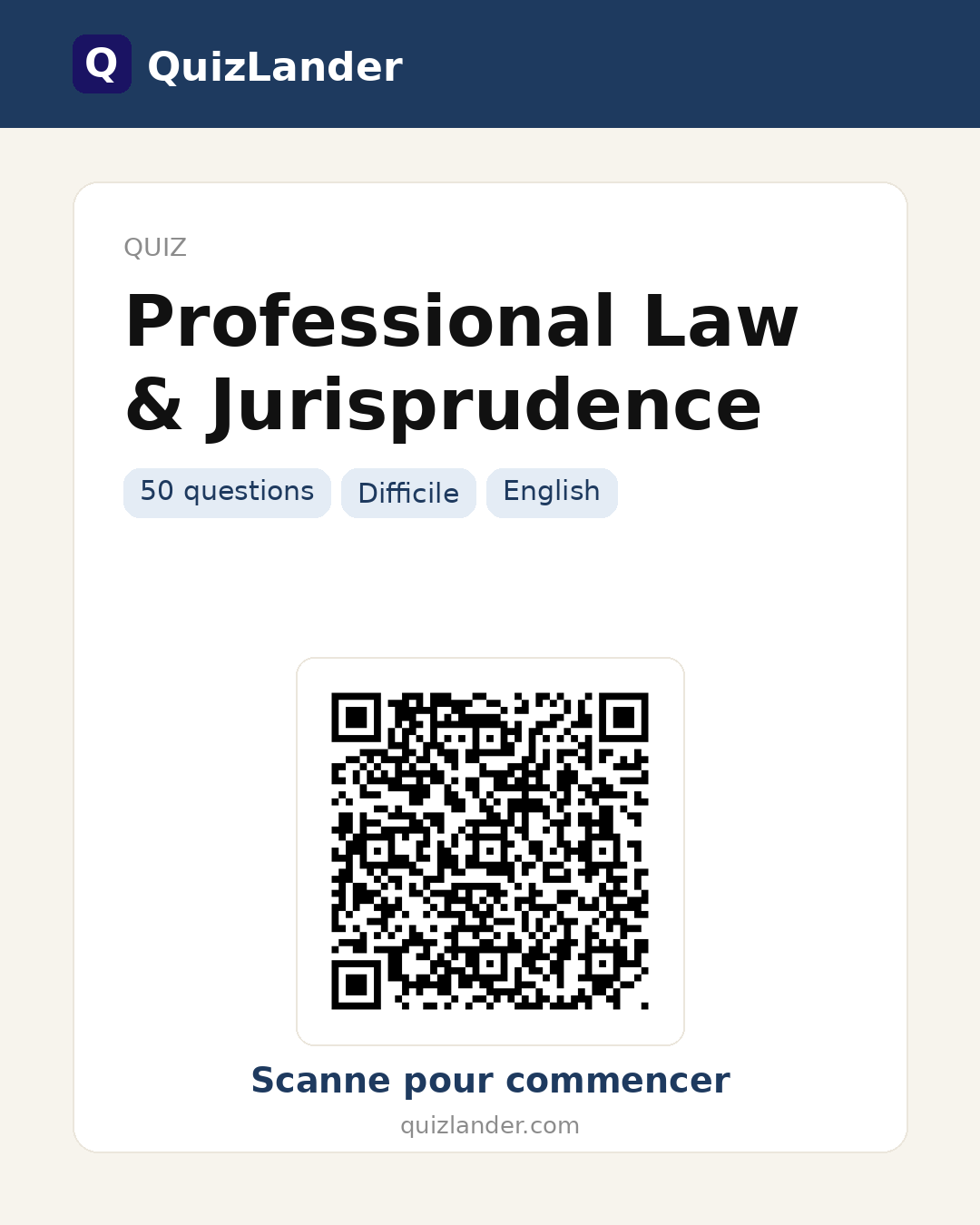 Carte de partage pour Professional Law & Jurisprudence