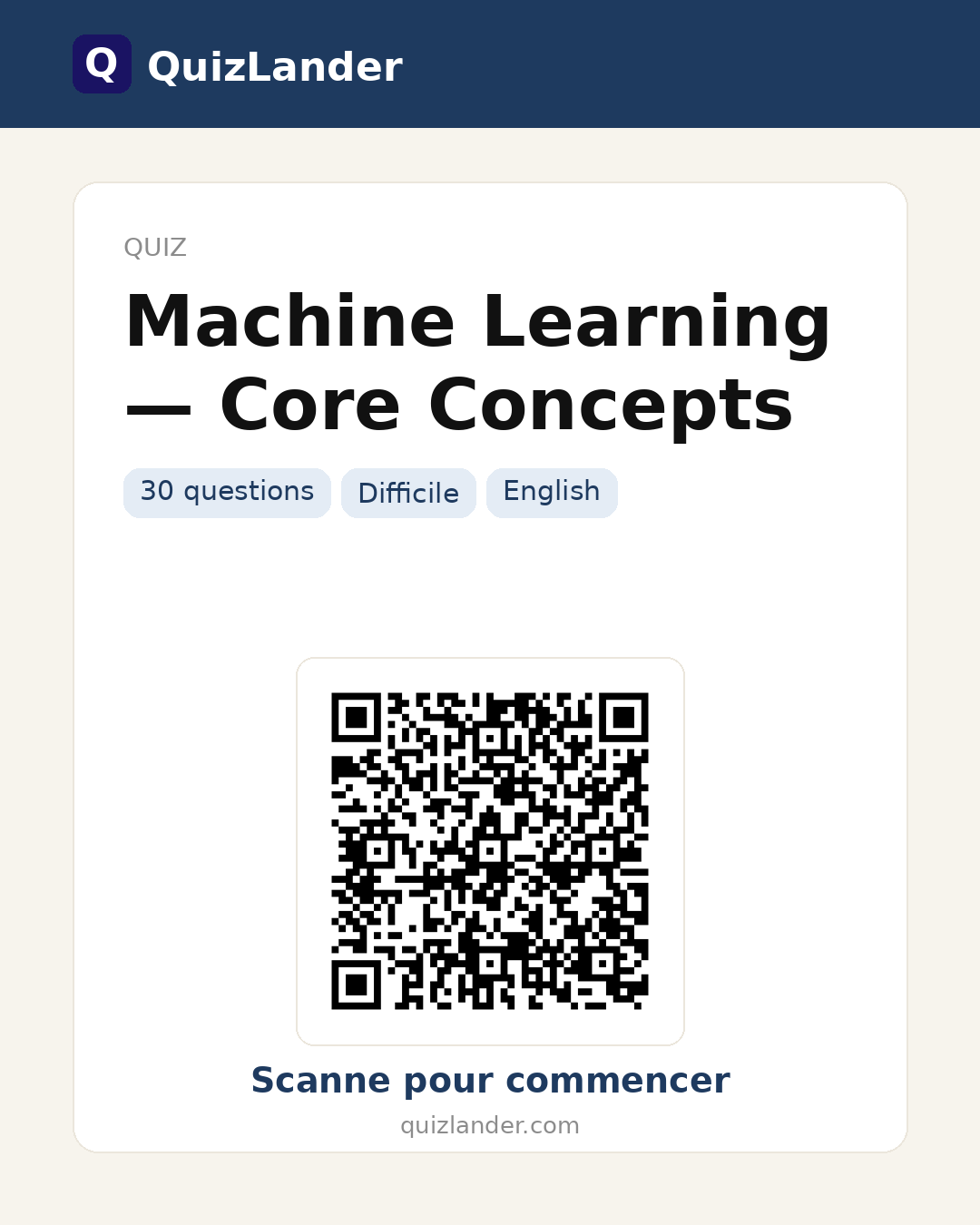 Carte de partage pour Machine Learning — Core Concepts