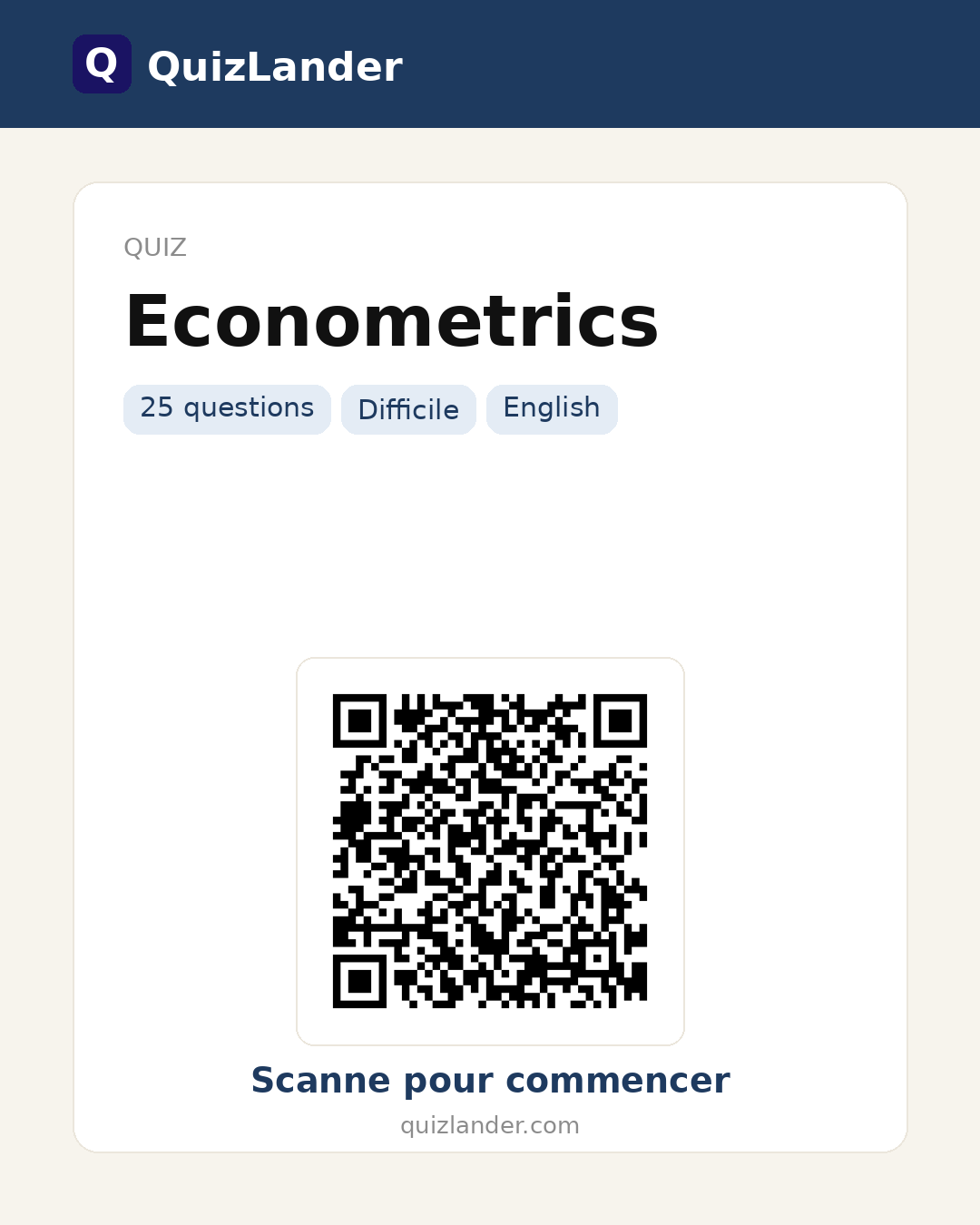 Carte de partage pour Econometrics