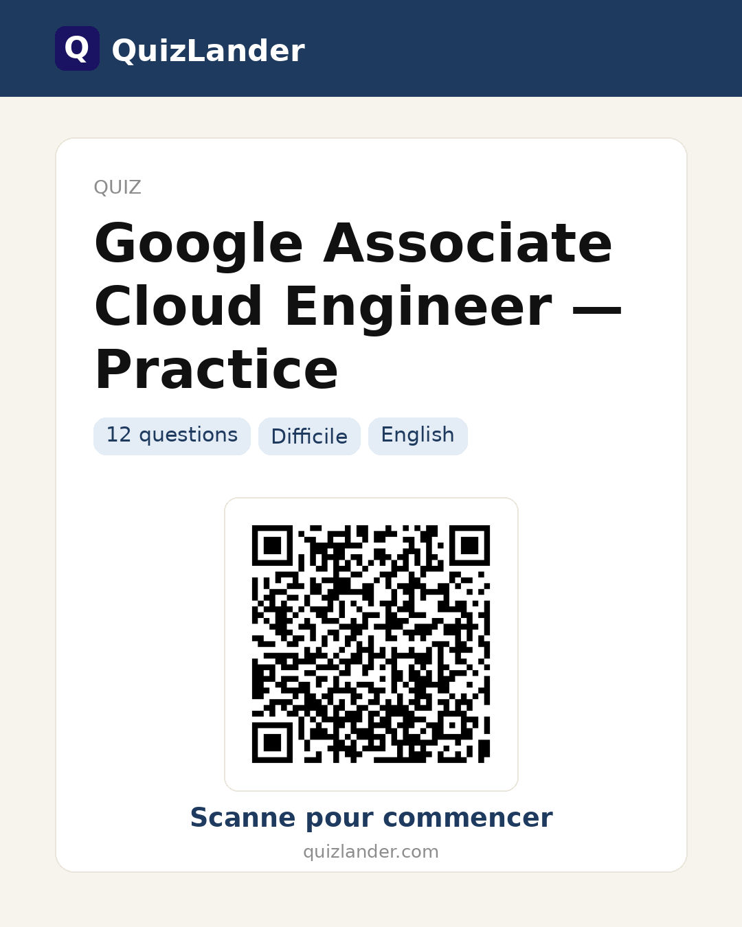 Carte de partage pour Google Associate Cloud Engineer — Practice