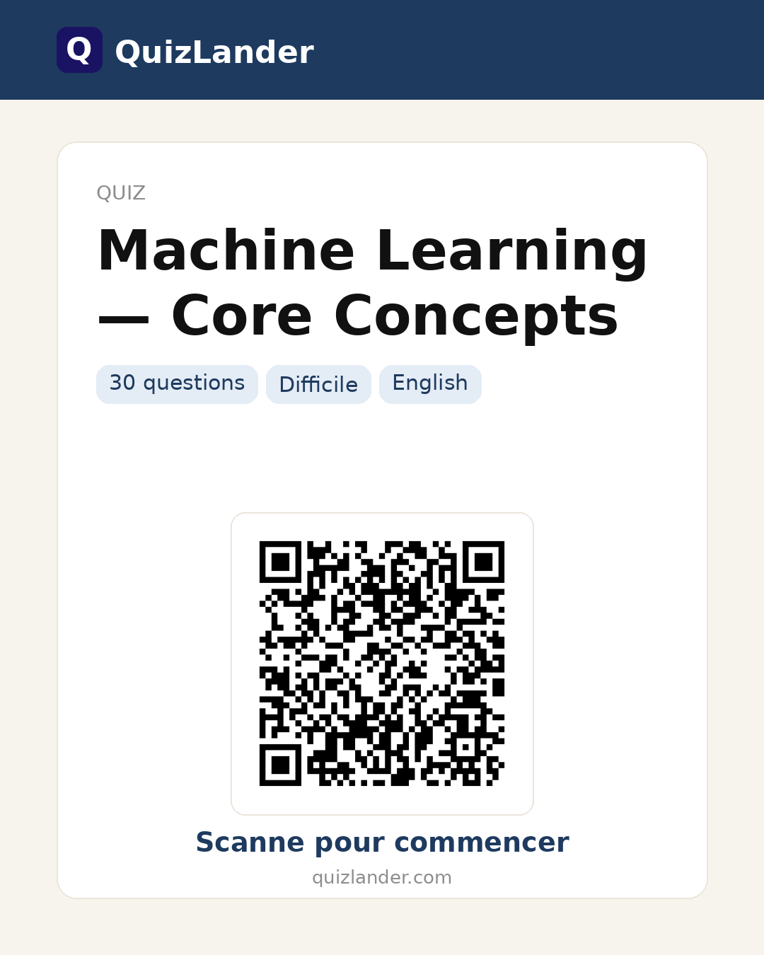 Carte de partage pour Machine Learning — Core Concepts