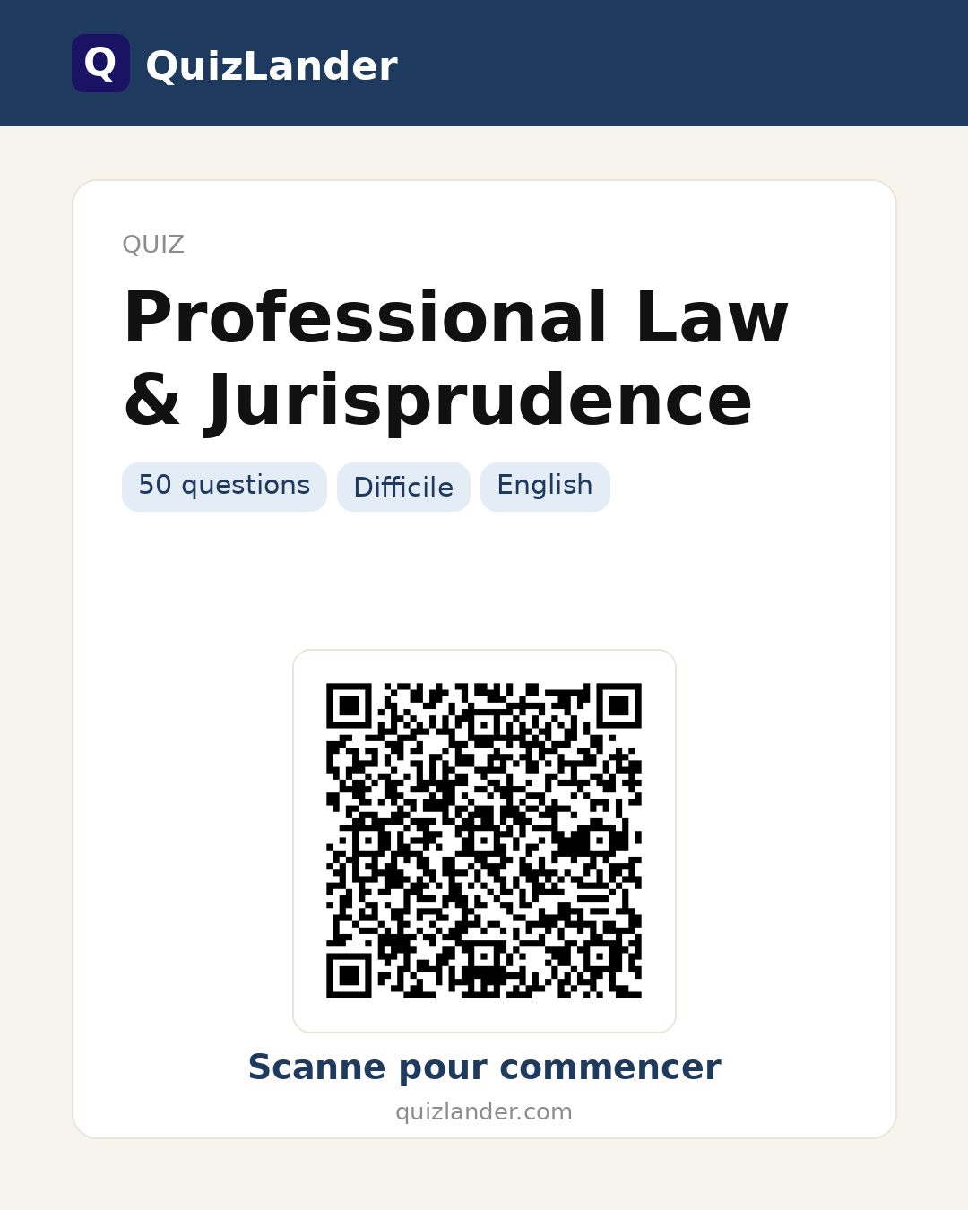 Carte de partage pour Professional Law & Jurisprudence