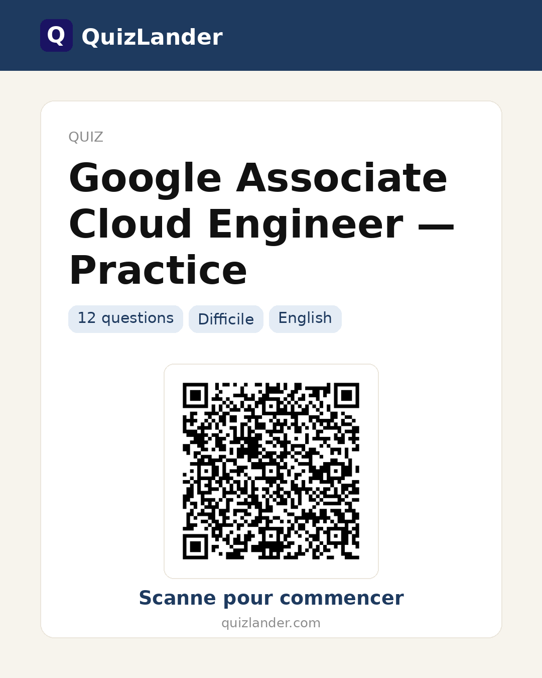 Carte de partage pour Google Associate Cloud Engineer — Practice